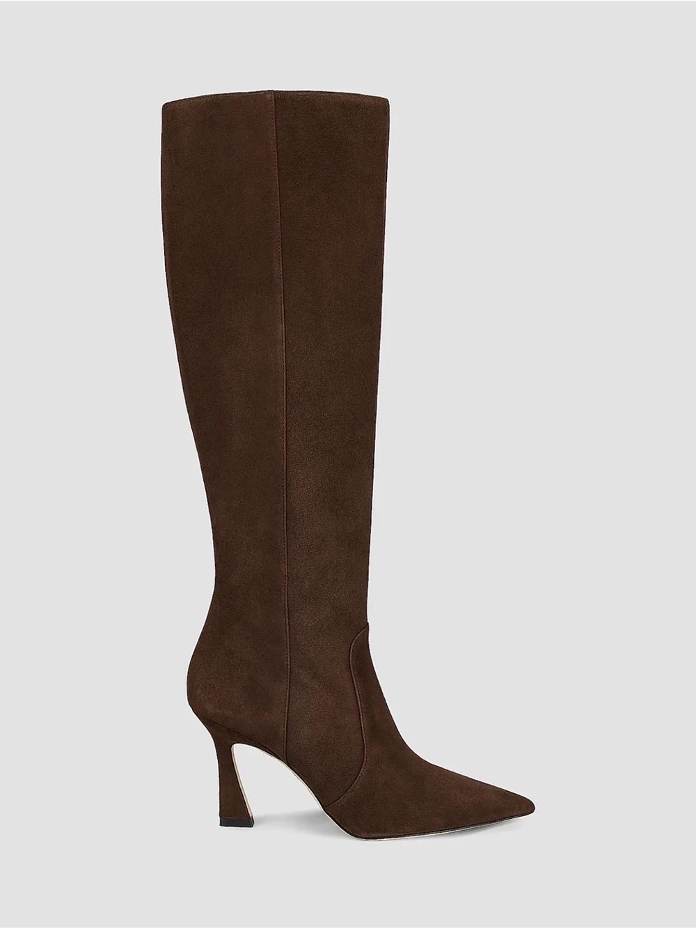 Stuart Weitzman Vinnie Zip Boot Women's Brown Suede 85 Knee-High 6.5B NIB